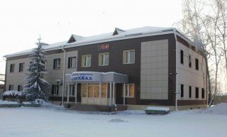 Административное здание Водоканала зимой